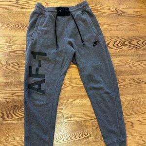 Mens small Nike Air Force 1 joggers/sweatpants
